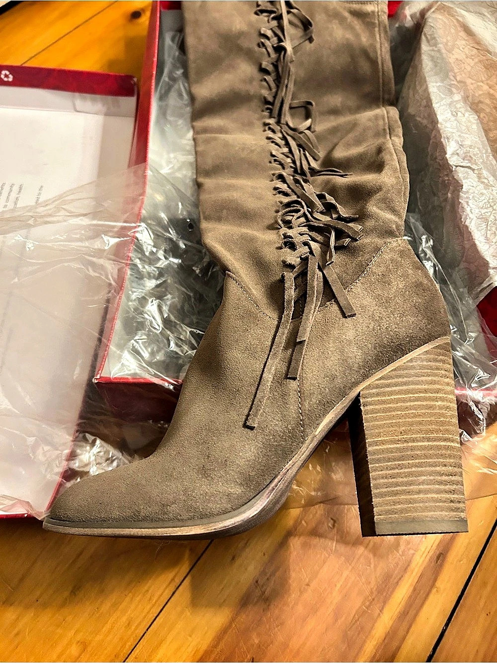 Carlos Santana  Over-the-Knee Boots in Brown US 9 M Like New